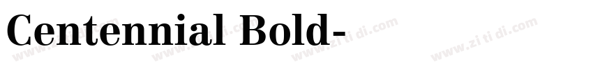 Centennial Bold字体转换